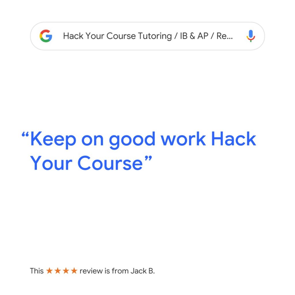 REVIEW BY JACK "KEEP ON GOOD WORK HACK YOUR COURSE" FOR MATH TUTORING AND SAT TUTORING SERVICE IN VANCOUVER