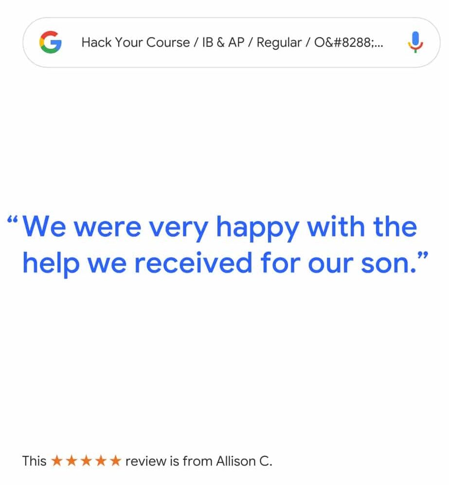 REVIEW FOR SPANISH TUTORING AND FRENCH TUTORING IN HACK YOUR COURSE