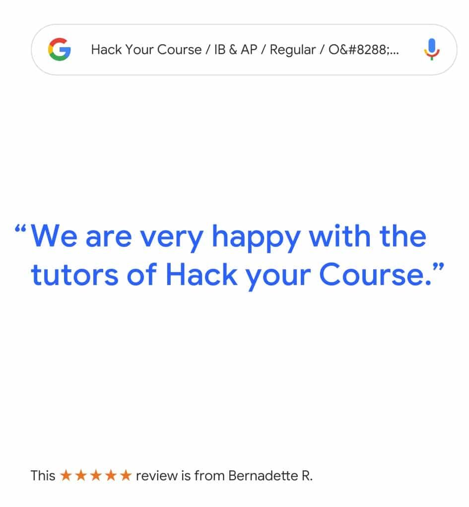 REVIEW FOR IB MATH AND IB CHEMISTRY TUTORING IN VANCOUVER FOR HACK YOUR COURSE