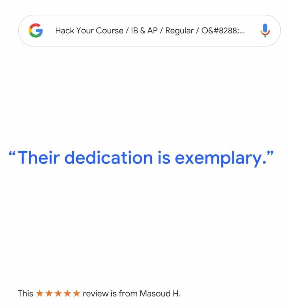 review for English tutoring in vancouver and with hack your course tutoring service